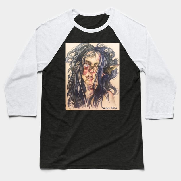 Demon Girl Baseball T-Shirt by Supra Pite